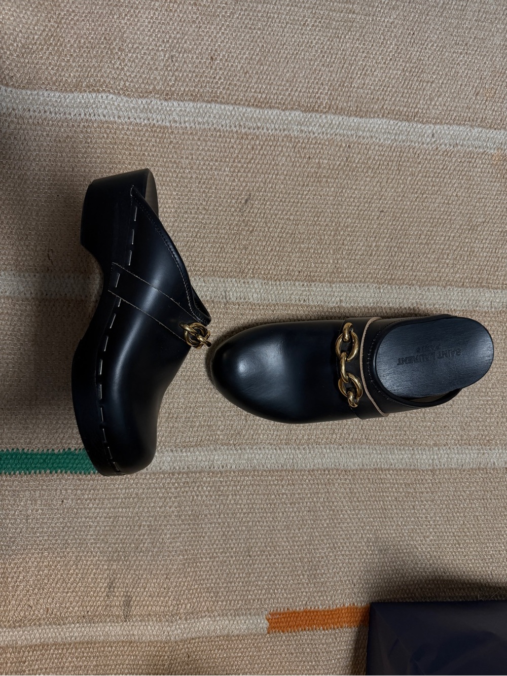 Authentic Saint Laurent Tribute Chain Clogs, Size US 10 - Picture 4 of 5